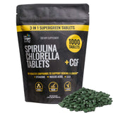 On Target Living frasco 1000 tabletas supergreen para ahorro y conveniencia