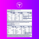 ONE A DAY etiqueta nutricional legible con valores e ingredientes