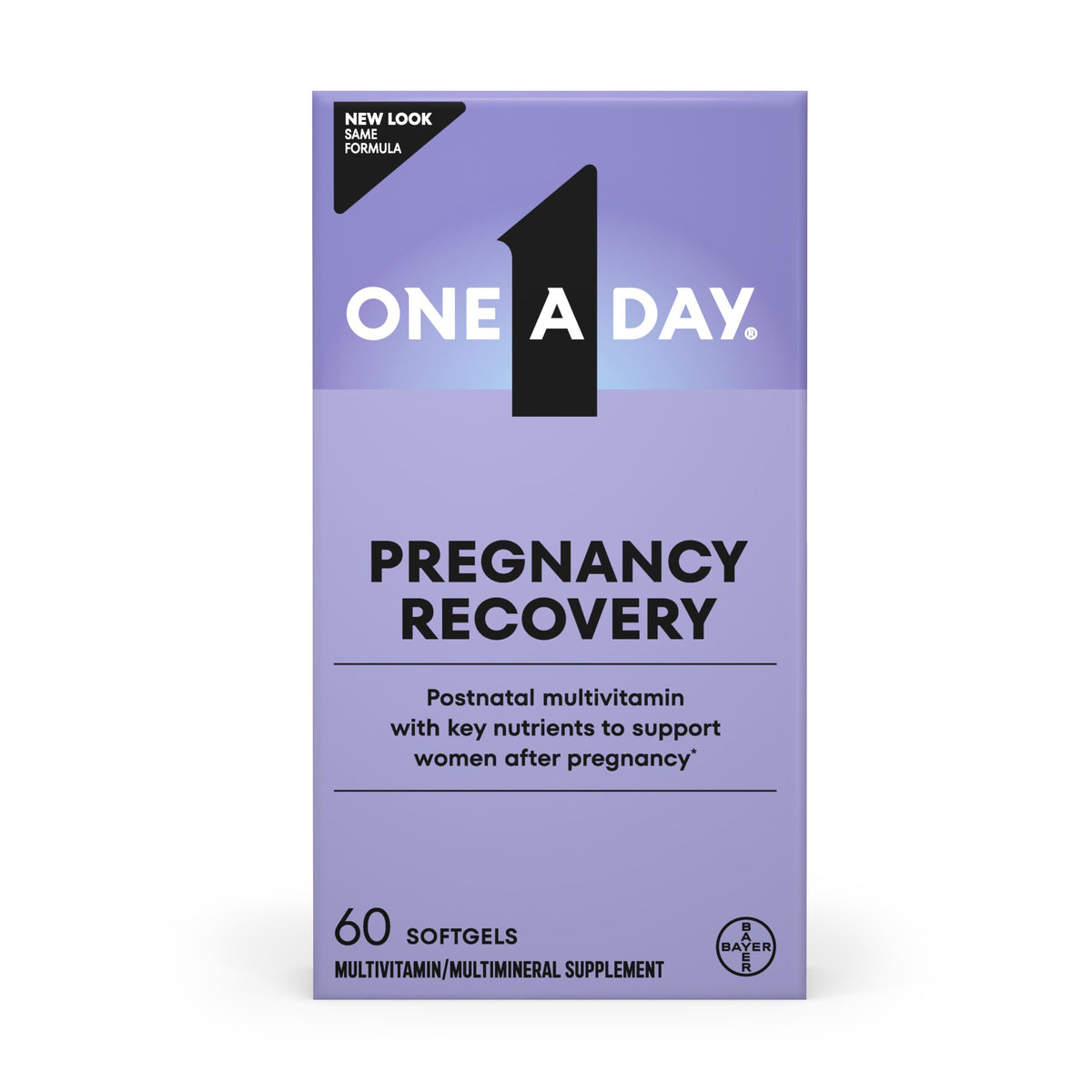 One A Day frente del empaque mostrando beneficios clave