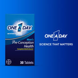 One A Day tableta junto a objeto de escala para comparar tamaño real fácilmente