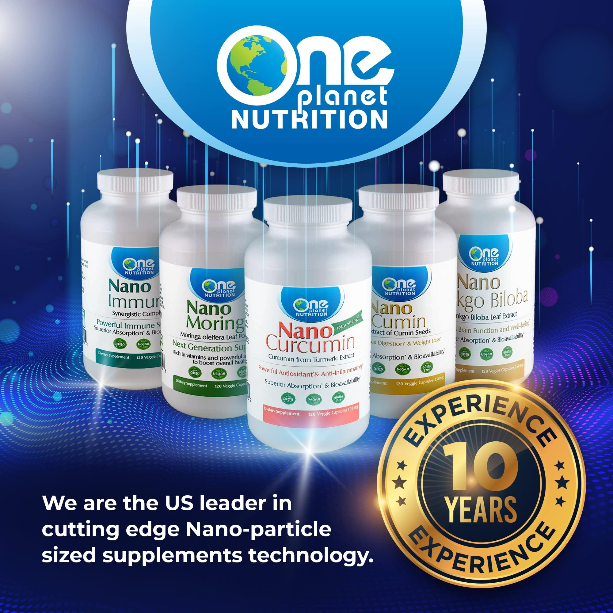 One Planet Nutrition envase sobre mesa de cocina en contexto de bienestar diario