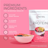 One Sol ingredientes guisante y arroz integral para proteína vegana