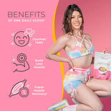 One Sol batido acai berry servido en vaso, recuperación rápida tras ejercicio