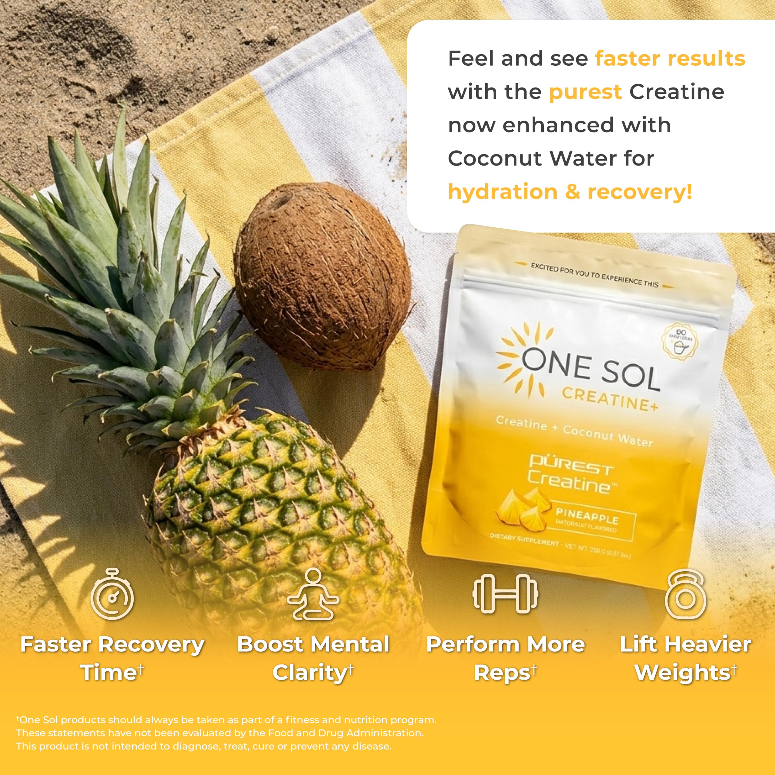One Sol etiqueta con lista de ingredientes para mayor confianza