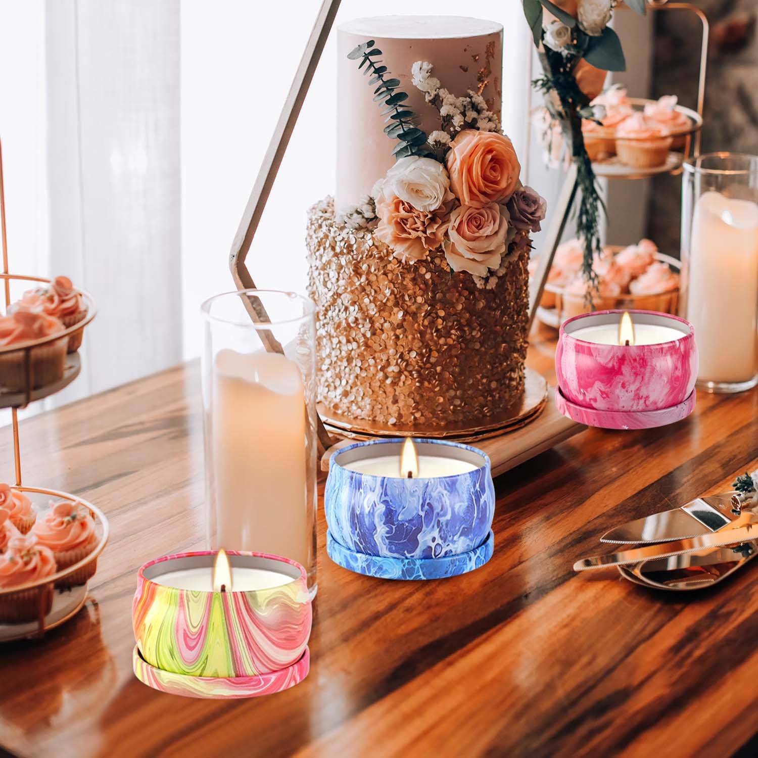 Onebird caja de regalo con velas organizadas, opción lista para obsequiar