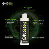 ONGO spray con textura y menta indicando sabor fresco y sin azúcar