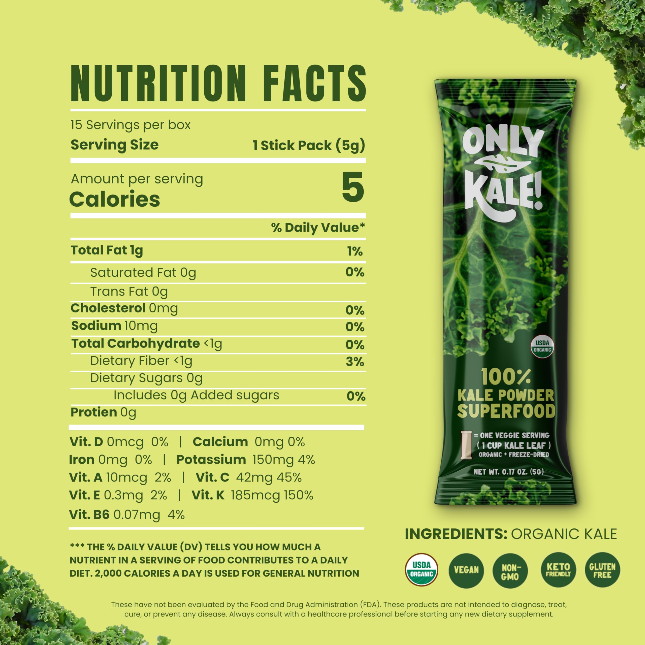 OnlyKale batido verde listo para beber con beneficio nutricional