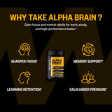 ONNIT Alpha Brain close-up de cápsulas y su forma para fácil ingestión