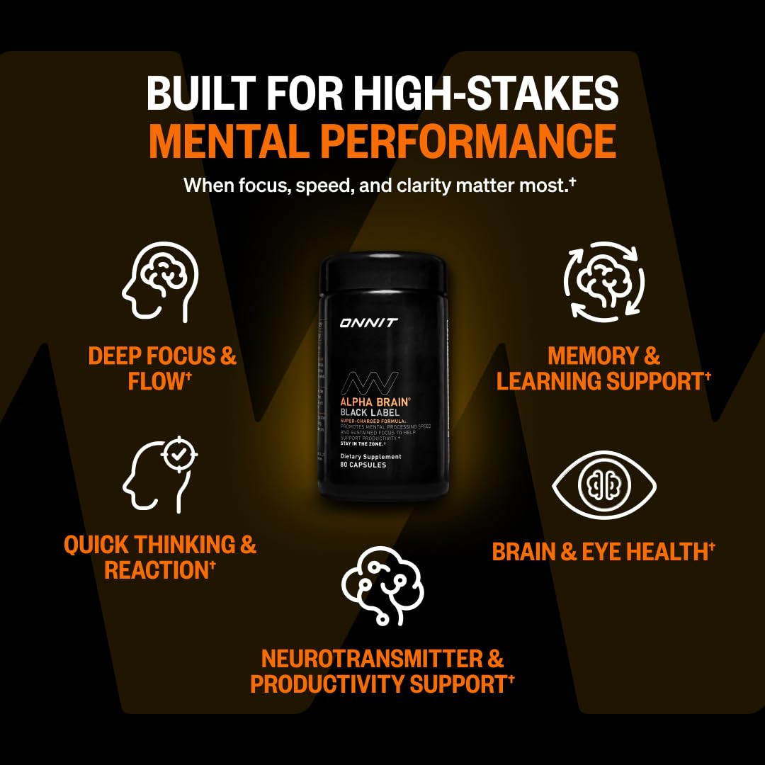 ONNIT Alpha BRAIN cápsulas en mano mostrando dosis práctica y portabilidad