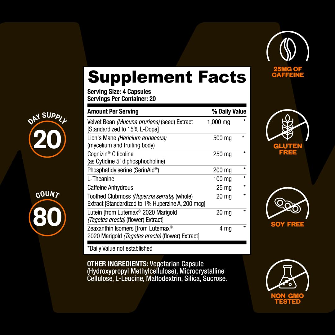 ONNIT Alpha BRAIN comparación de tamaño con monedas para referencia de escala