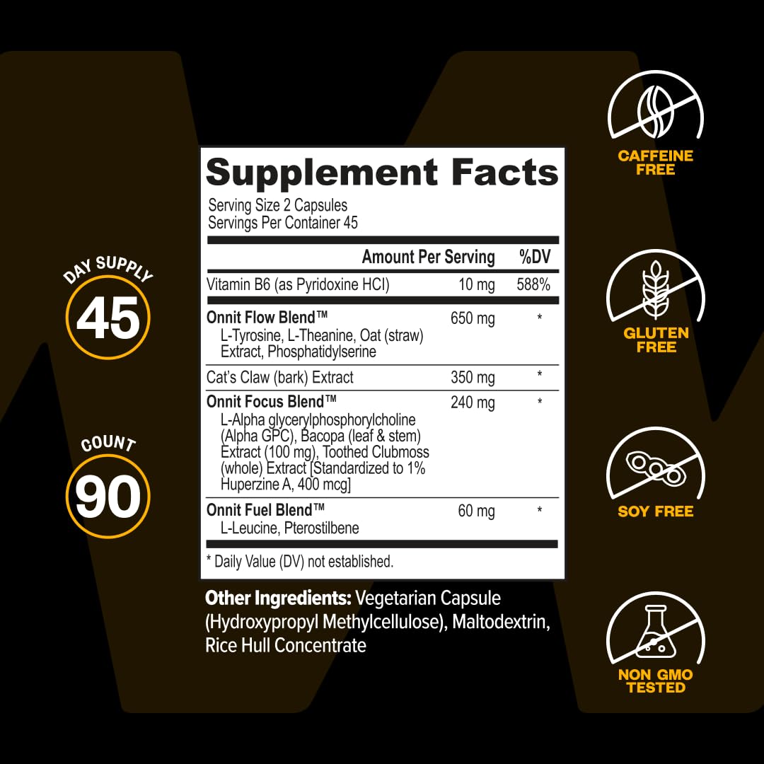 Atleta usando ONNIT Alpha Brain antes de entrenar, reflejando claridad mental