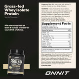 ONNIT comparación de tamaño del tarro en manos para escala práctica