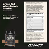 ONNIT cucharada y envase para comparar porción y tamaño real