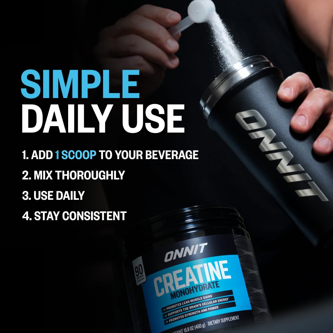ONNIT creatina disuelta en vaso lista para consumir tras entrenamiento