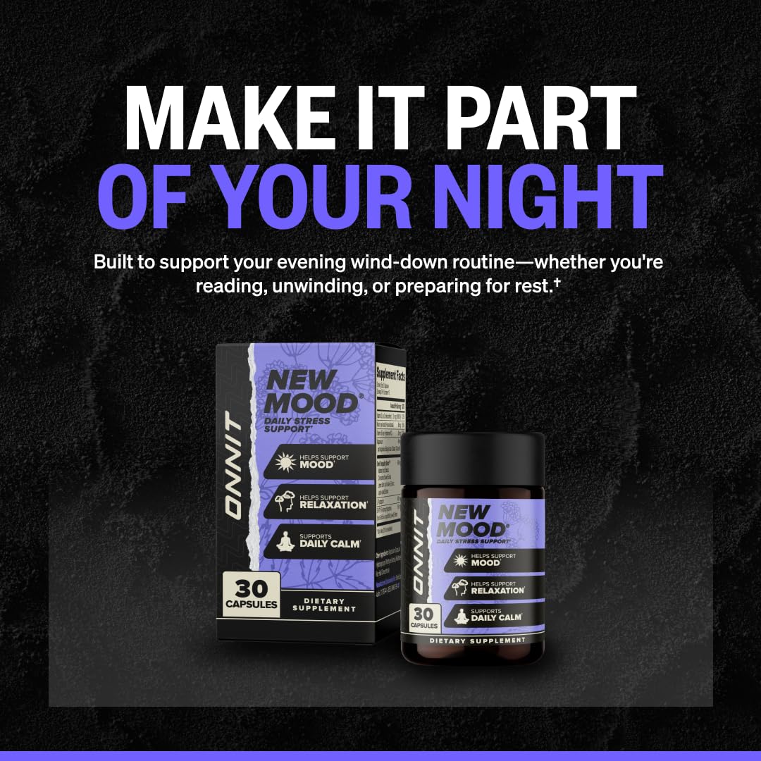 ONNIT frasco junto a almohada representando apoyo para dormir