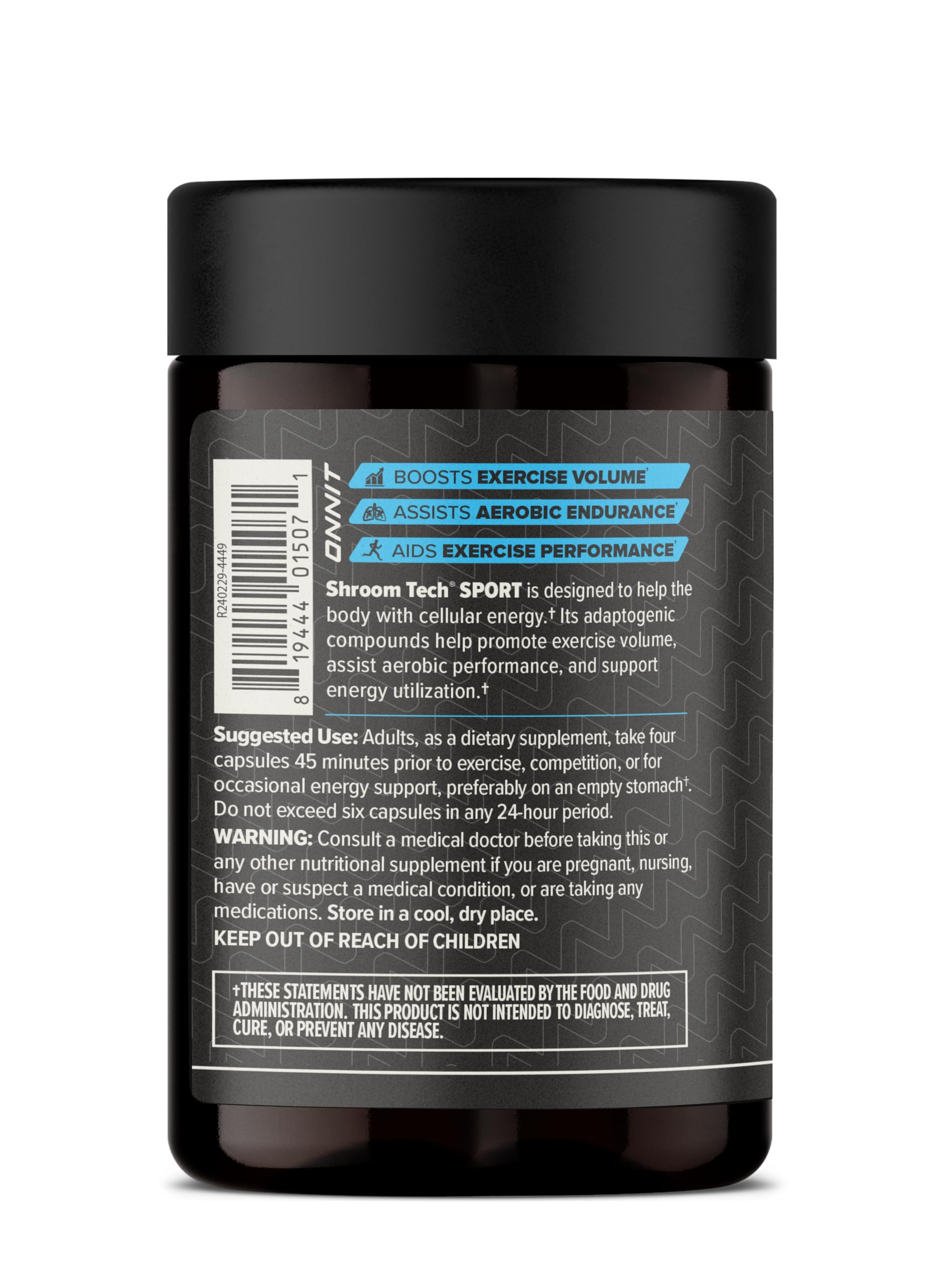 ONNIT cápsulas en primer plano, textura y tamaño visibles