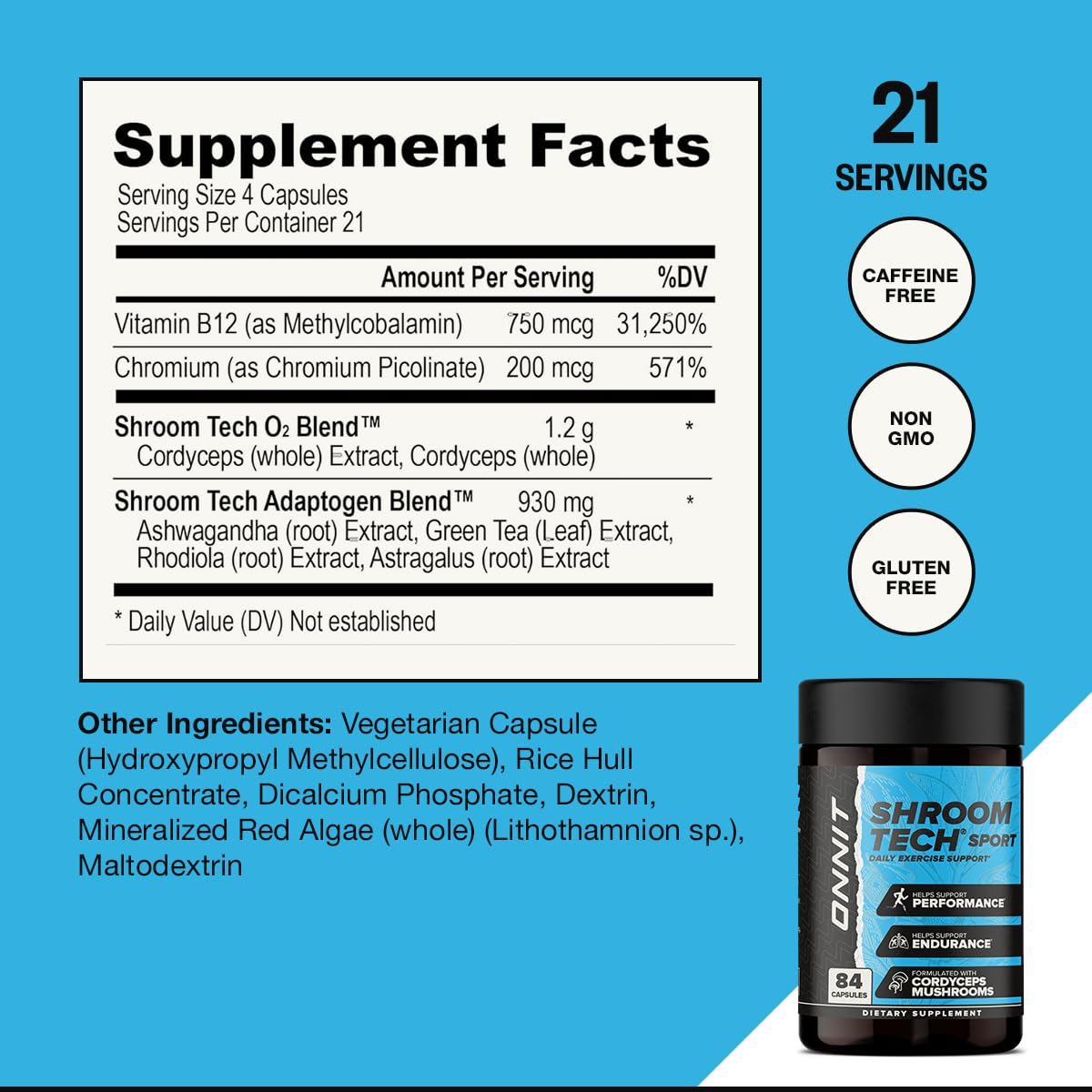ONNIT frasco en contexto de estilo de vida activo y ejercicio