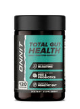 ONNIT frasco delantero mostrando Total GUT HEALTH para digestión equilibrada