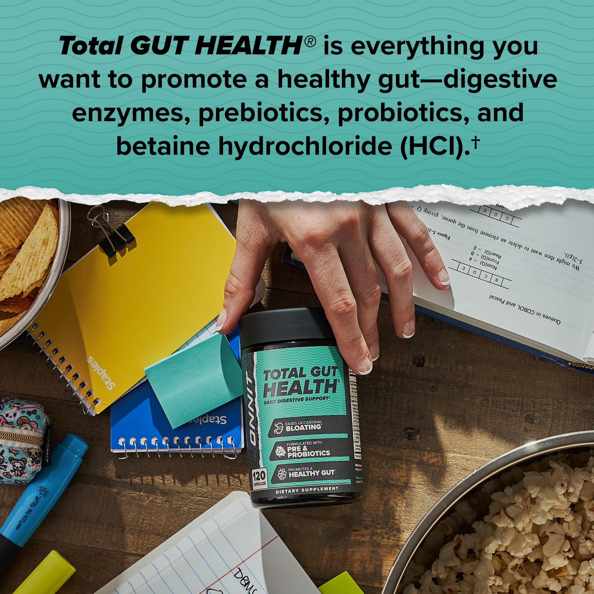 ONNIT etiqueta con lista de ingredientes y pruebas IGEN para confianza
