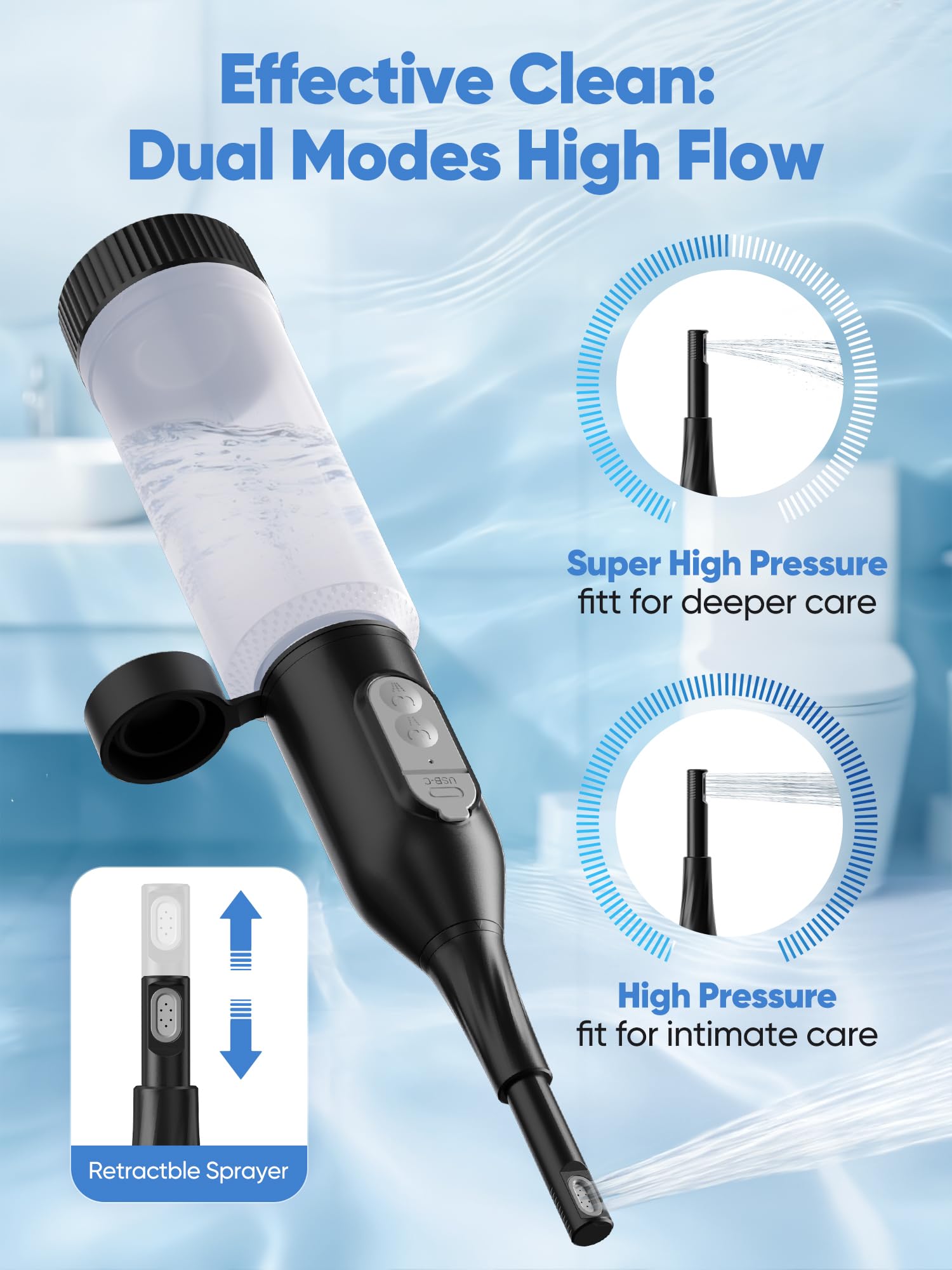 ONTHEWEI material y acabado resistente IPX7 que protege contra filtraciones