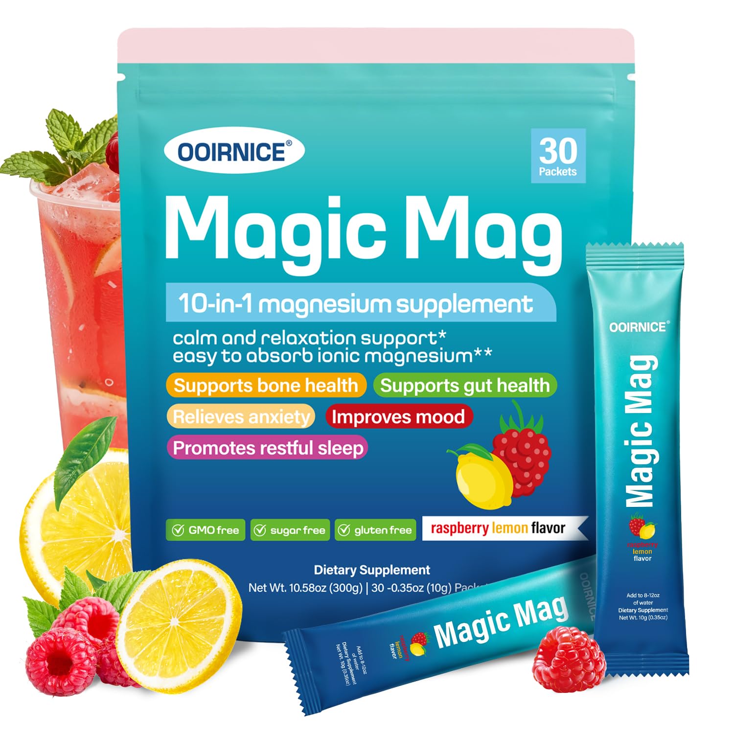 OOIRNICE caja MagicMag frontal mostrando diseño y beneficios