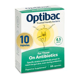 Optibac vista frontal del envase mostrando la presentación y facilidad de uso
