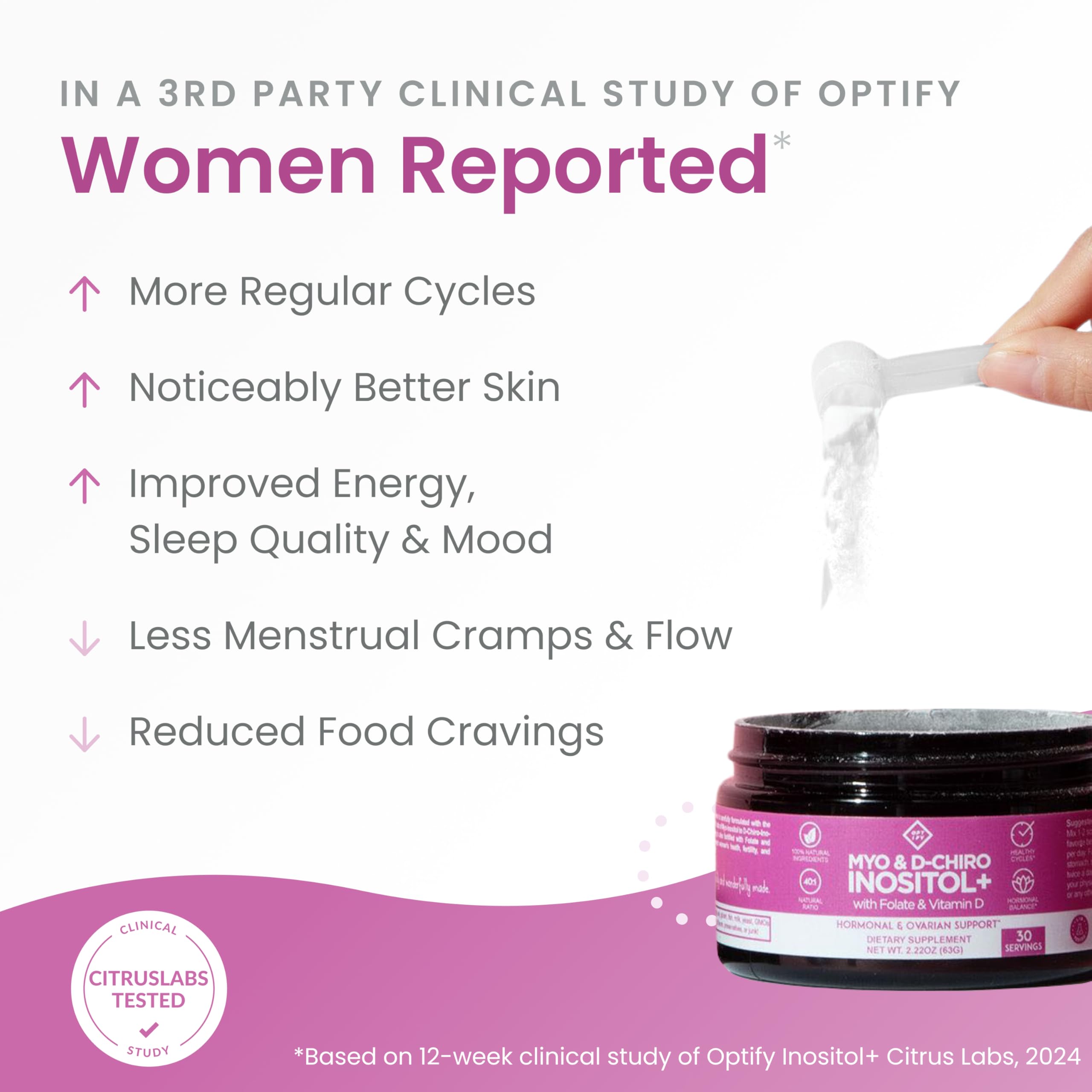 Optify medición con cucharilla vertida en vaso, dosificación precisa y práctica