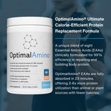 Cuchara con porción de OptimalAmino destacando dosificación práctica
