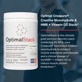 OptimalAmino polvo disuelto en vaso, fácil de tomar tras entrenar