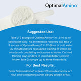 OptimalAmino uso durante entrenamiento en gimnasio, apoyo al rendimiento