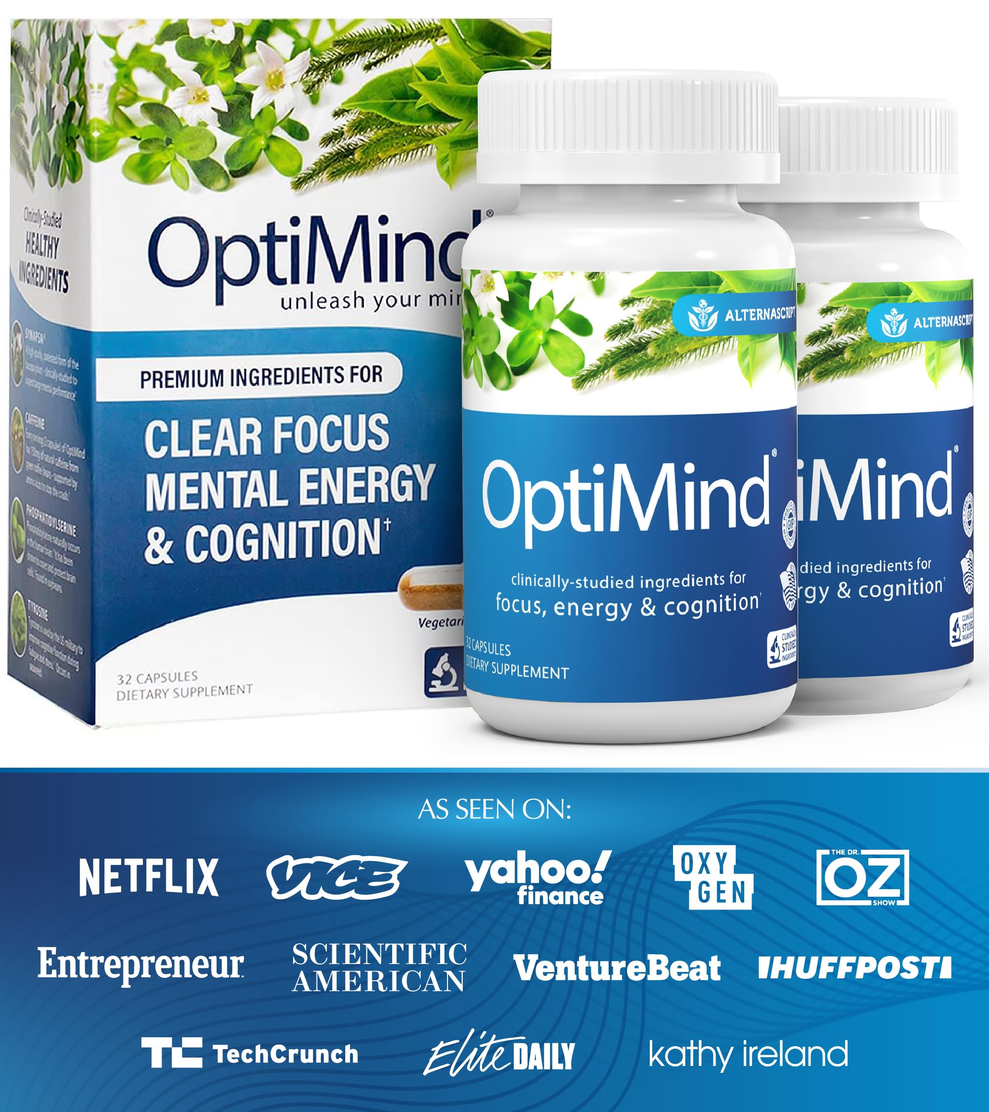 Joven estudiando con Optimind, mejora enfoque durante sesiones largas