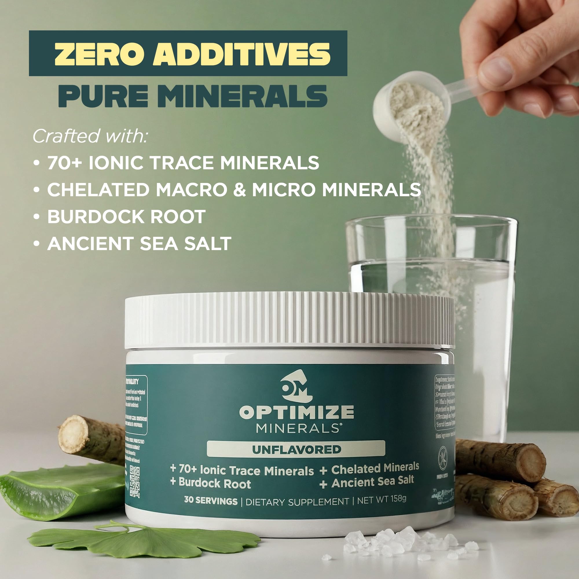 Optimize Minerals cucharilla medidora con dosis precisa para control de consumo