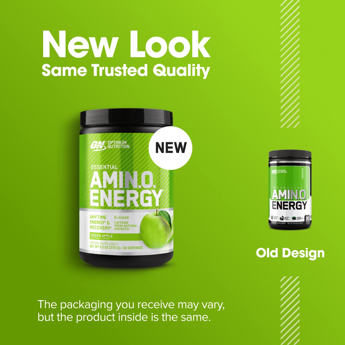 Optimum Nutrition etiqueta con detalles nutricionales y instrucciones claras