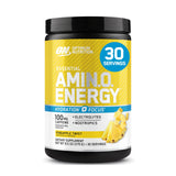 Optimum Nutrition envase frontal mostrando sabor piña y beneficios de energía