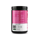 Optimum Nutrition caja y frasco sobre mesa mostrando contenido y presentación