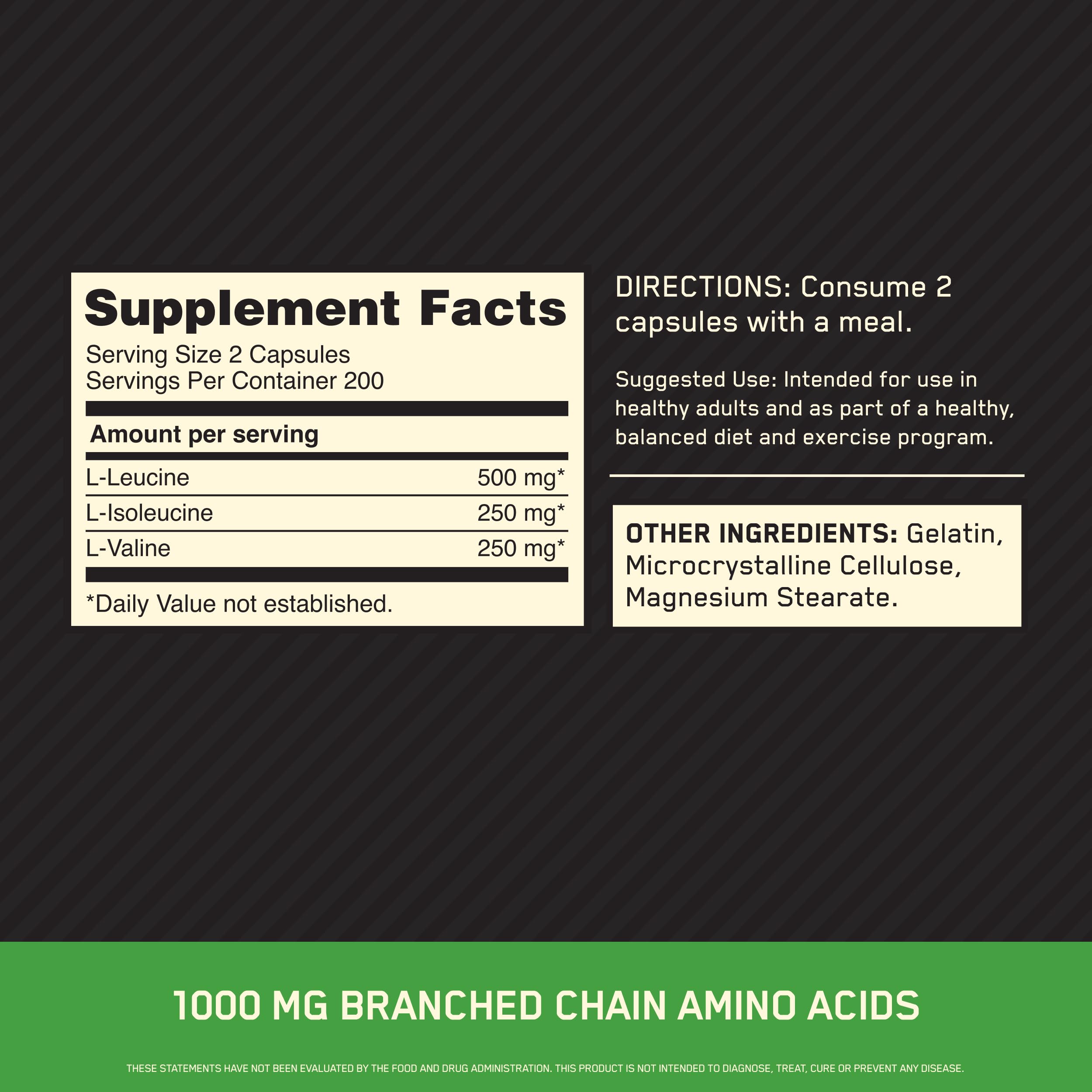 detalle de superficie de cápsula Optimum Nutrition que muestra acabado liso y fácil de tragar