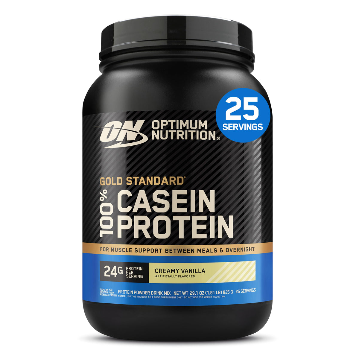 Optimum Nutrition envase frontal mostrando la marca y beneficio de recuperación