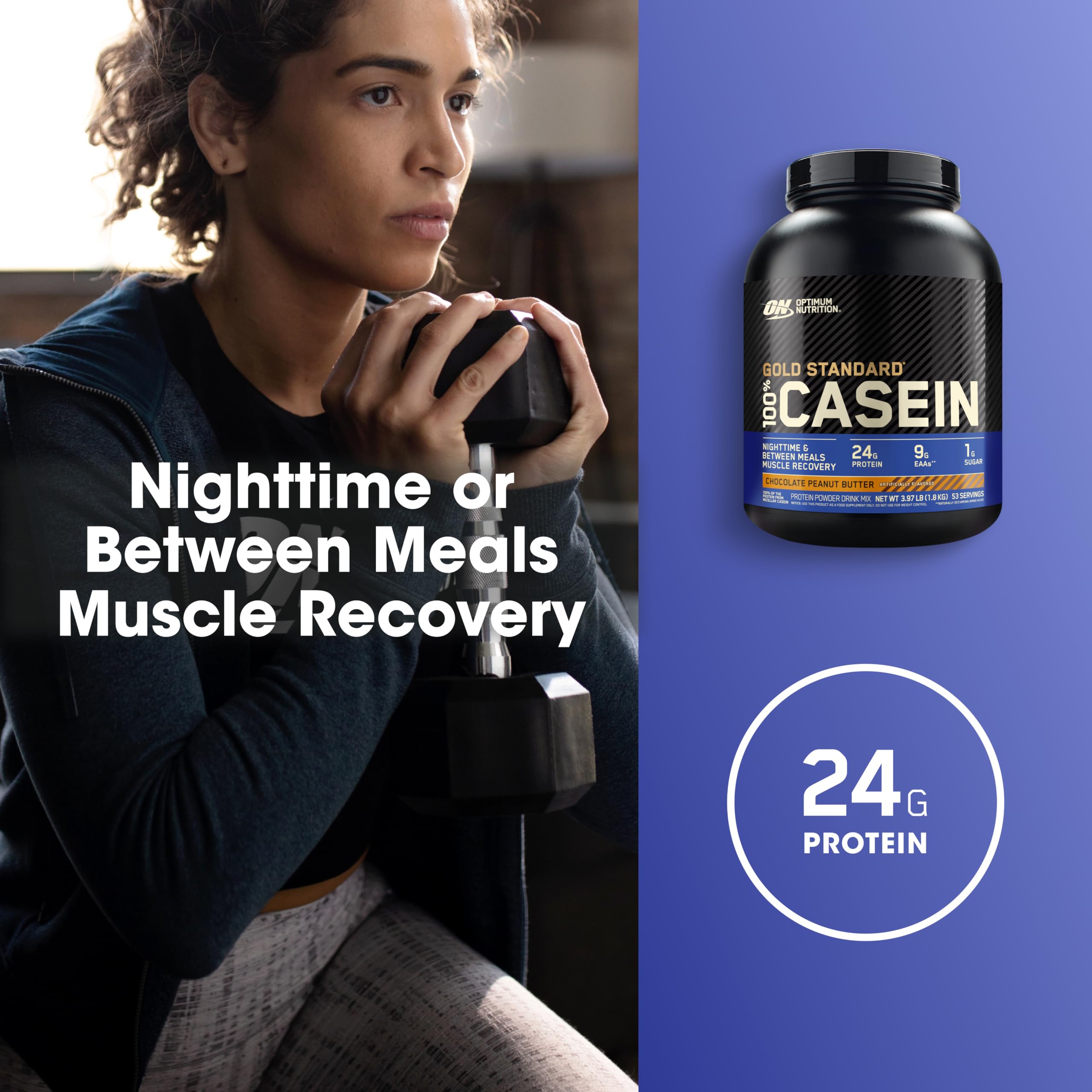 Optimum Nutrition cucharada con porción para medir control de ingesta
