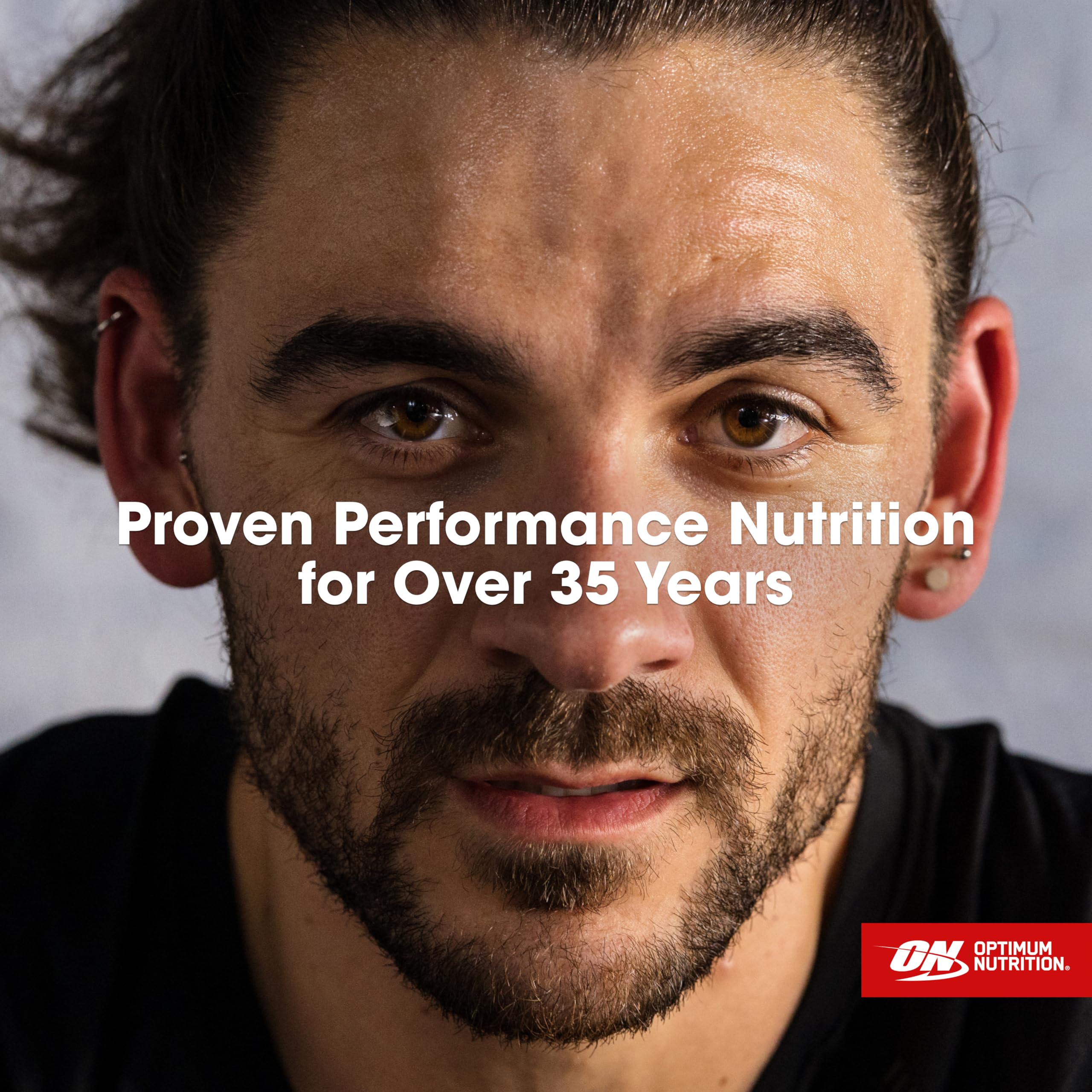 Optimum Nutrition tapa y sello hermético que mantiene frescura y seguridad
