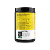 Optimum Nutrition etiqueta de ingredientes vista cercana para transparencia