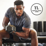 Optimum Nutrition frasco en mano mostrando escala y tamaño práctico para el entrenamiento