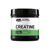 Optimum Nutrition creatina envase frontal mostrando etiqueta y beneficio de pureza