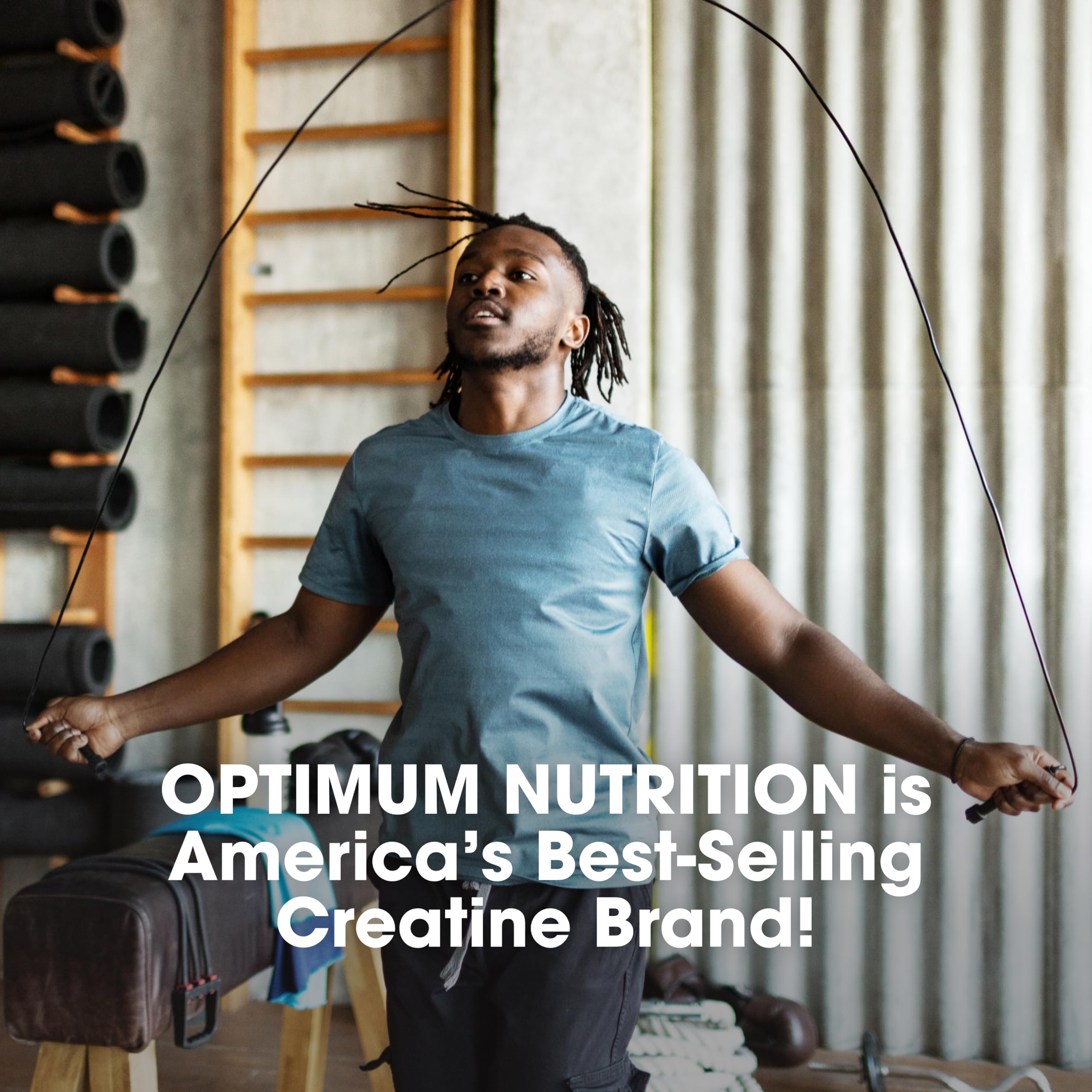 Optimum Nutrition cápsulas y agua para mostrar toma rápida y sin mezclas