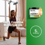 Optimum Nutrition etiqueta con información de creatina, ingredientes visibles