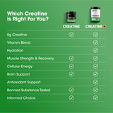 Atleta usando Optimum Nutrition creatine en el gimnasio para rendimiento