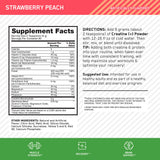 Bebida mezclada Optimum Nutrition creatine en vaso lista para entrenar