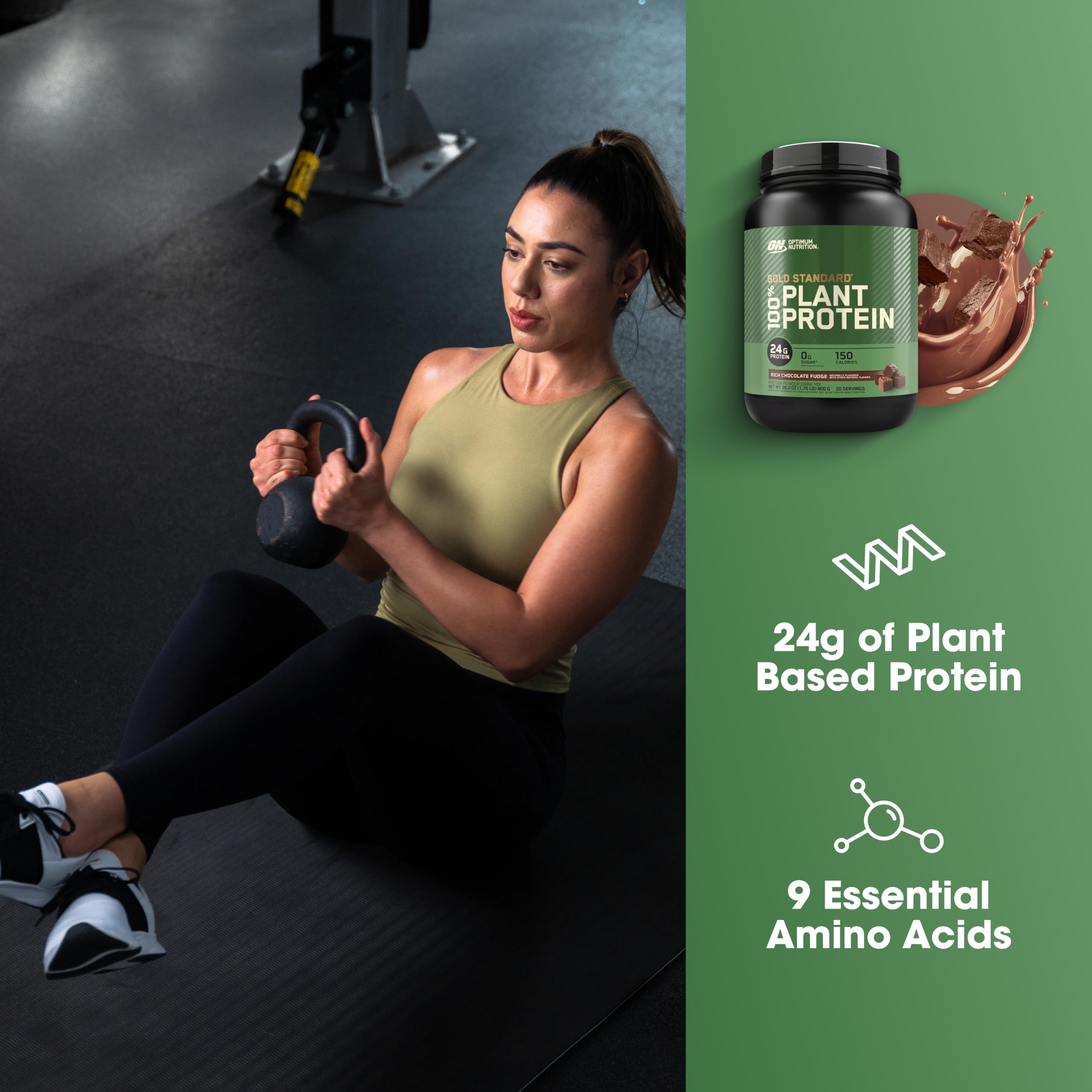 Optimum Nutrition cuchara medidora con polvo, control preciso de 24 g por ración