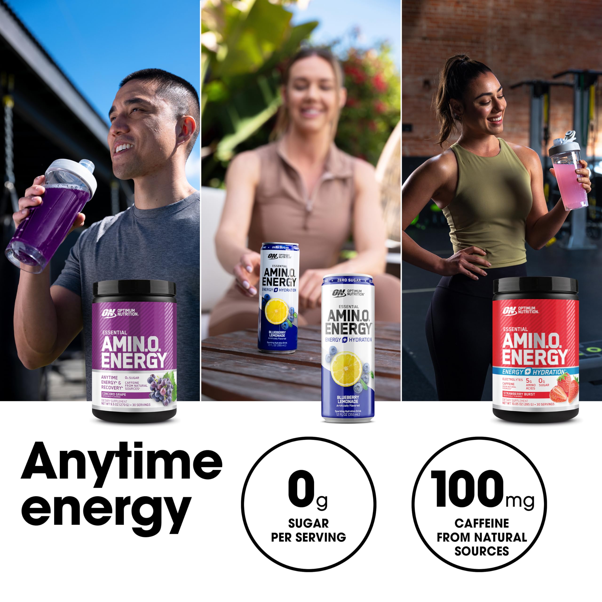 Optimum Nutrition primer plano del polvo resaltando solubilidad y mezcla homogénea