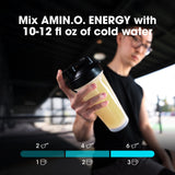 Optimum Nutrition gráfico de electrolitos y aminoácidos para recuperación