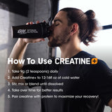 Optimum Nutrition atleta en gimnasio usando el polvo antes del ejercicio